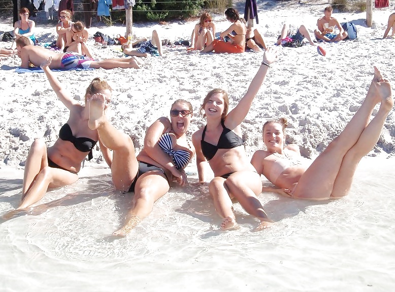 Danish teens-95-96-bra panties braces beach party upskirt pict gal