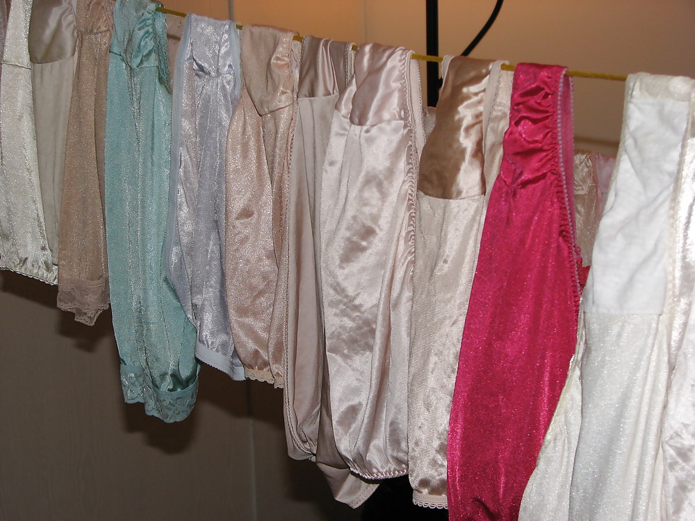 My Nylon Panty collection hagning to dry pict gal