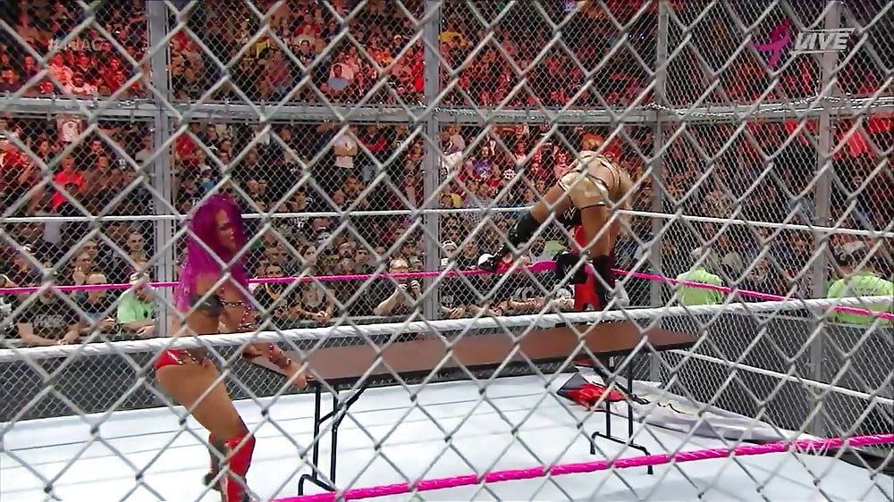 Sasha Banks Vs Charlotte Wwe Hell In A Cell Caps 2 195 Pics 2