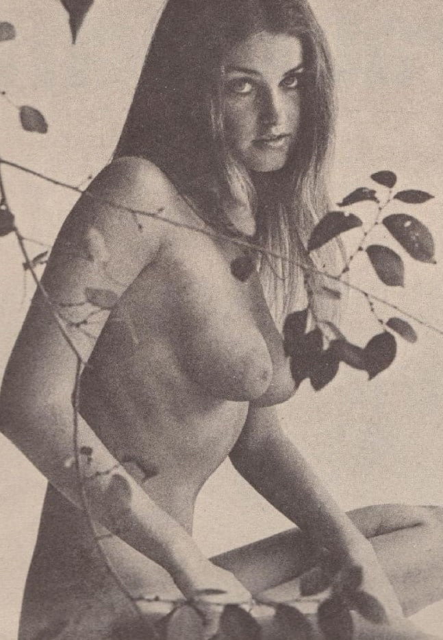 Erotic vintage topless woman XXX album.
