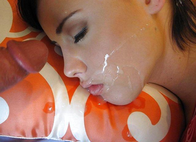 JIZZ ON HER FACE I pict gal