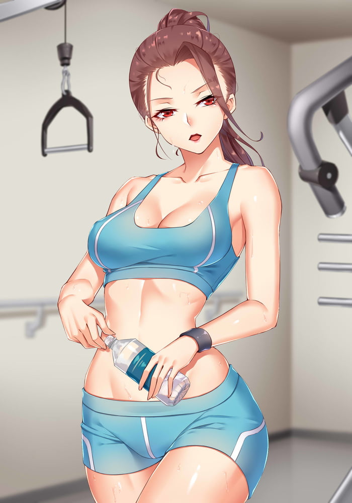 Hentai outdoor gym stockings