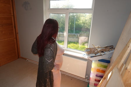 sweater in the window         