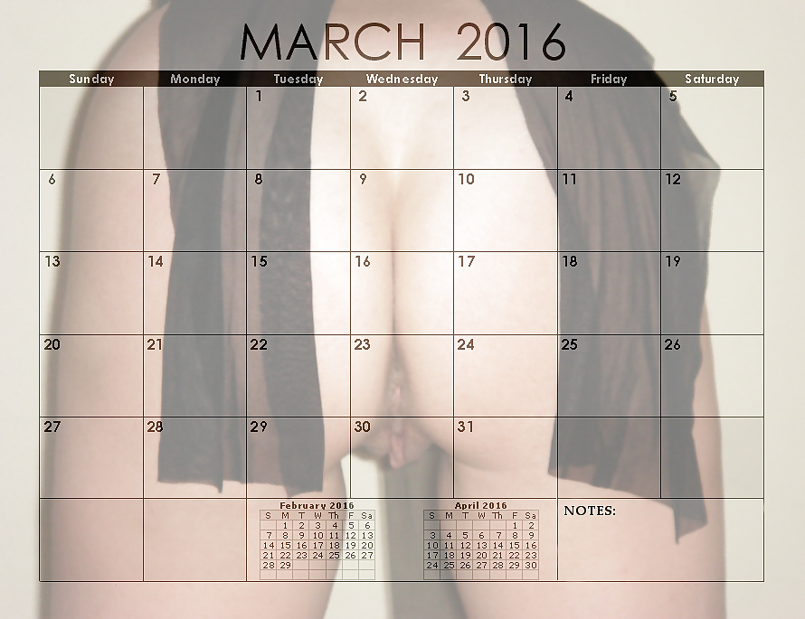 Elena's 2016 Monthly Pictorial Desktop Calendar pict gal