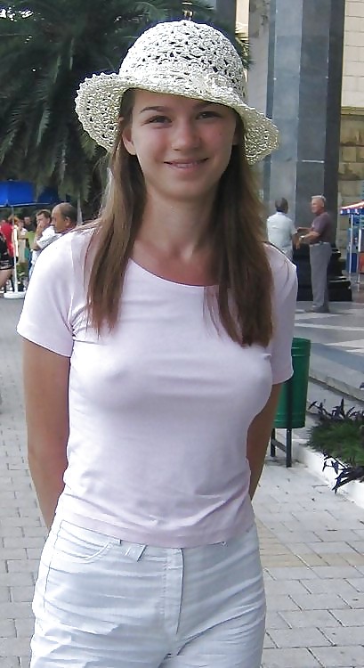 Erected nipples through blouse (3) pict gal