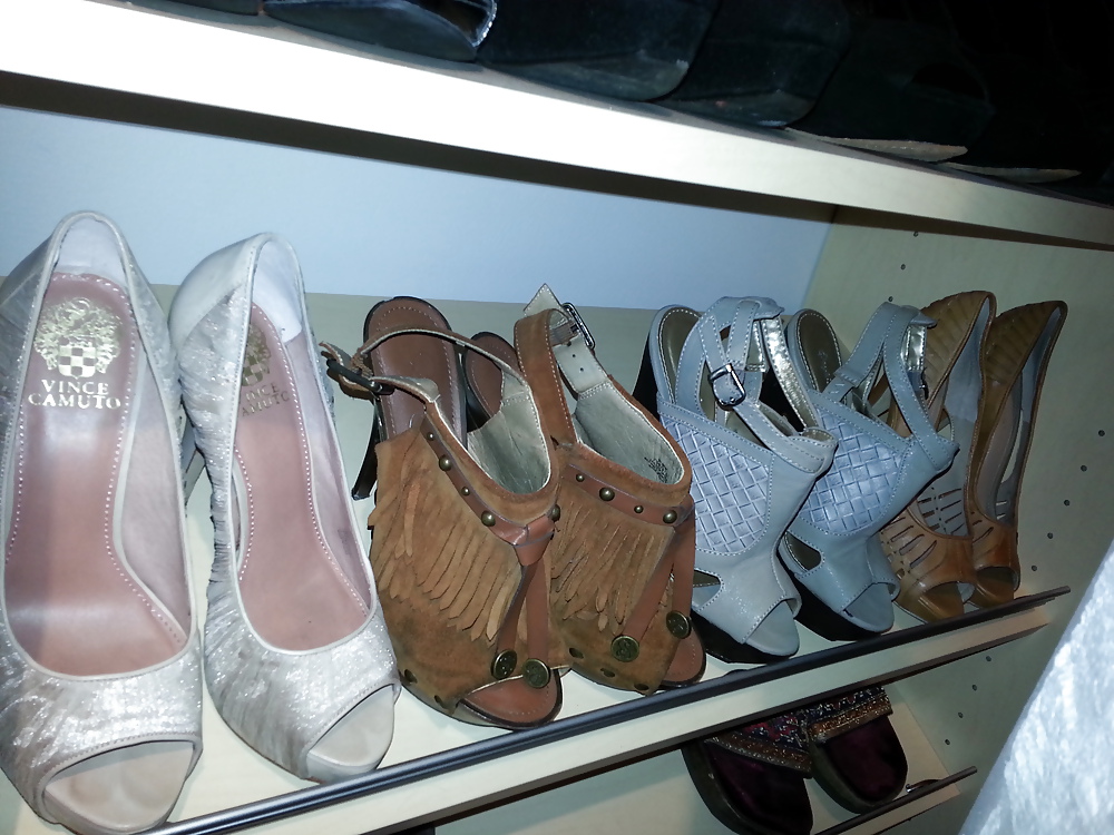 Chelsea's heel collection and soiled panties! pict gal