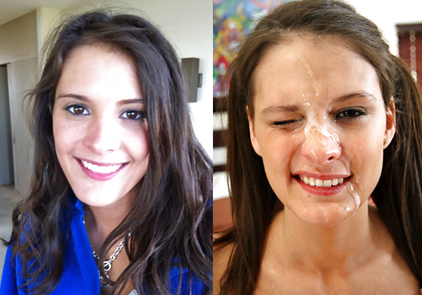 Before and after facials and cumshots. pict gal