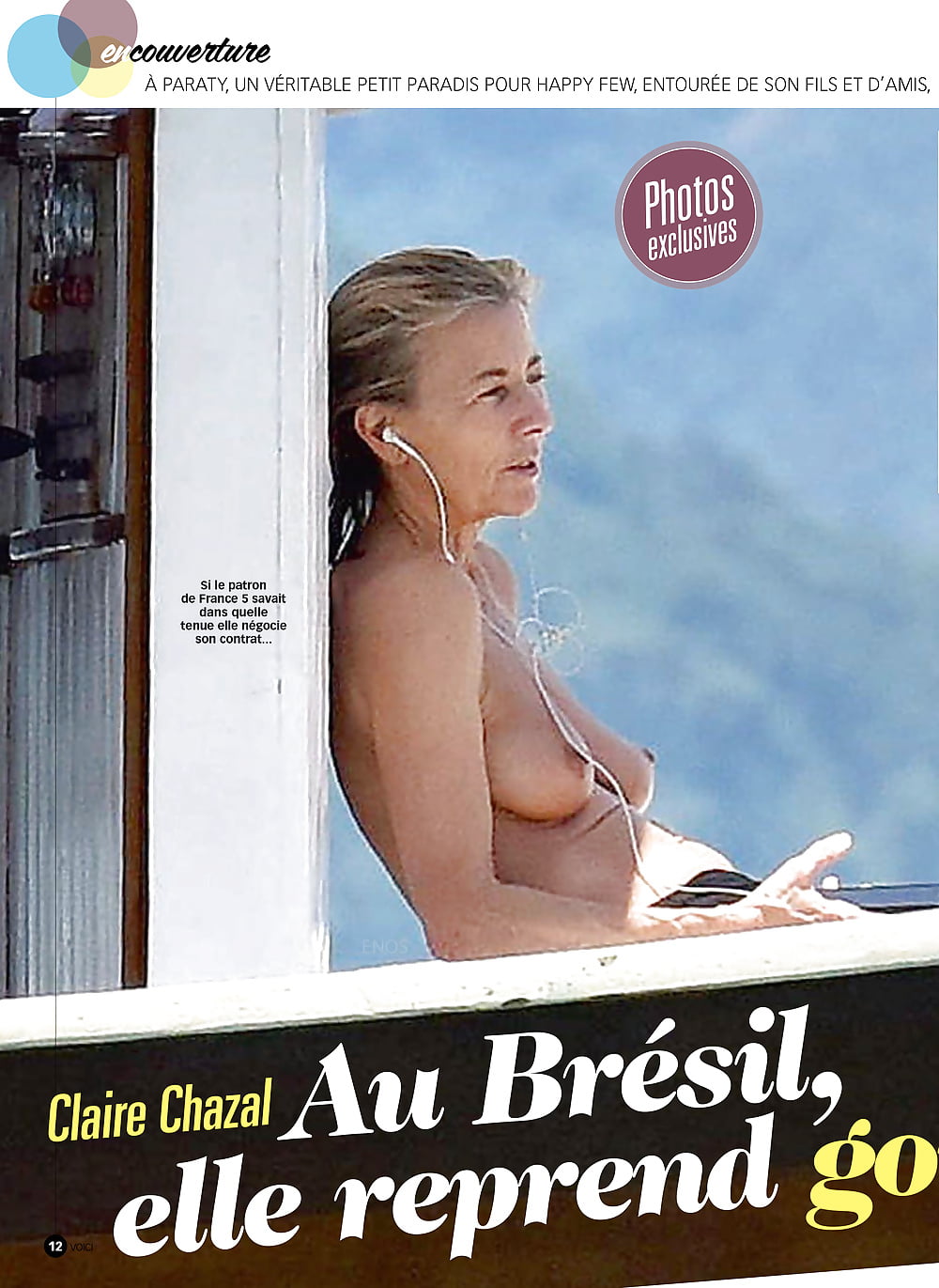 Claire chazal topless