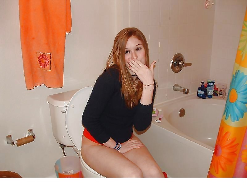 Panties down in toilet pict gal