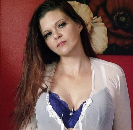 blue bra and white blouse         