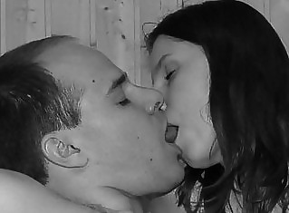 Erotic Sensual Kisses in Black&White - Session 1 pict gal