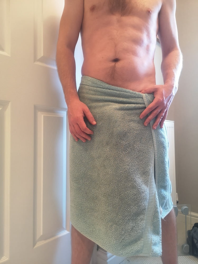 Man in towel - 3 Photos 
