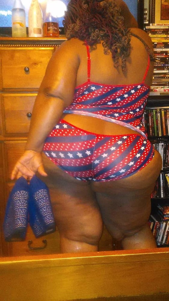 Bbw black panties watching