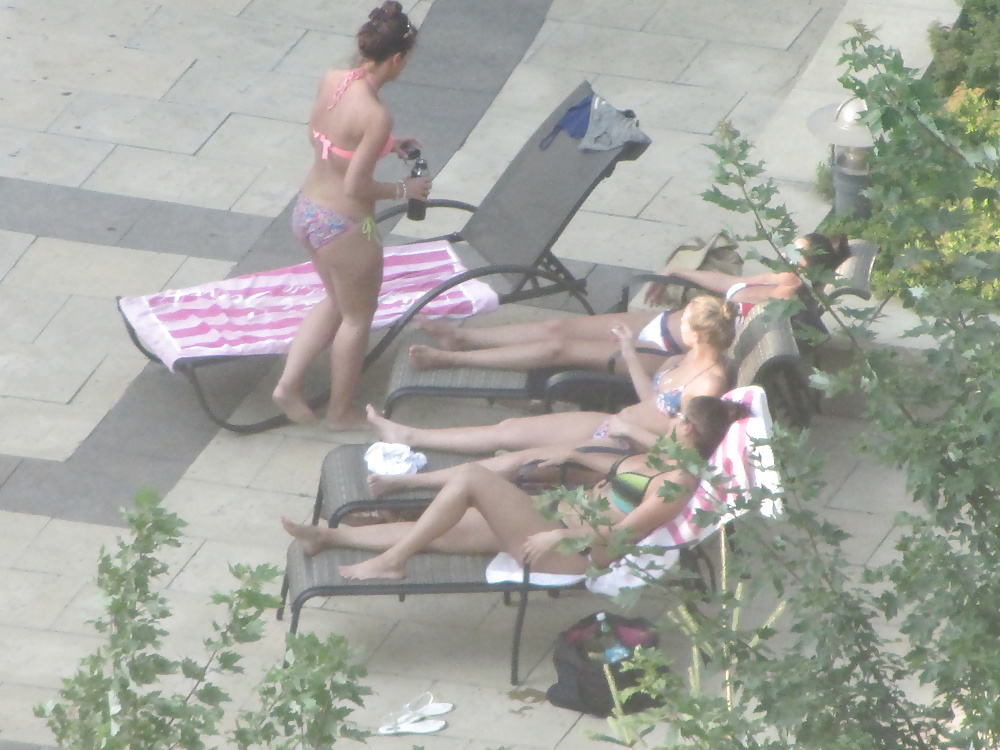 BFF's hangin by the Pool - Toronto , Ontario Canada pict gal