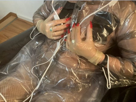 clear high heels and clear pvc fetish         