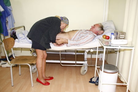 despite being hospitalized the old gentleman is craving fre         