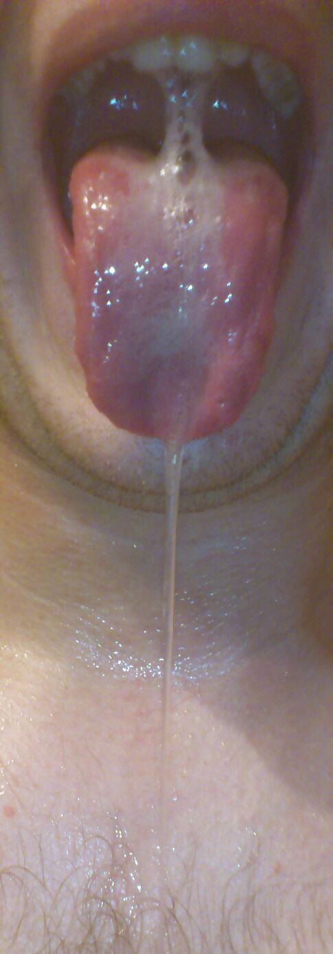 Sexy wet tongue and saliva pict gal