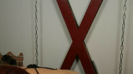 tits spanking on the cross and bock         