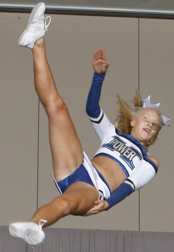 Screaming dildo lingerie cheerleaders
