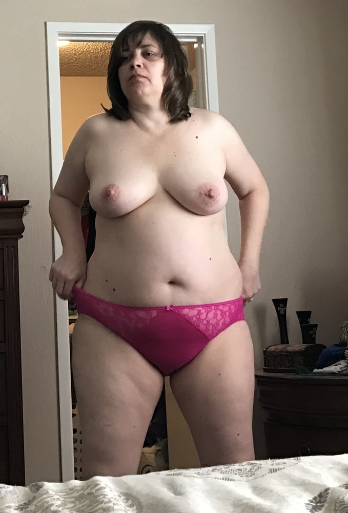 BBW Wife Sharon Pink Satin Panties- 18 Photos 