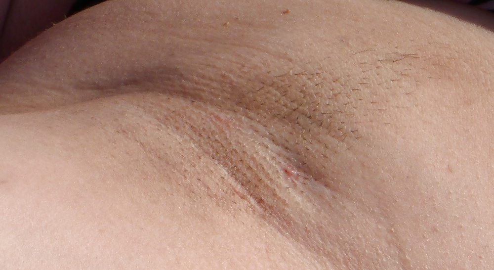 Hairy unshaven for a few days armpit of my wife. pict gal