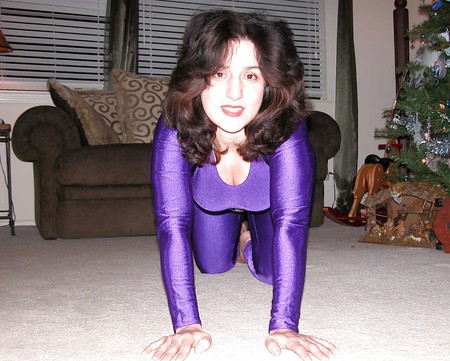 purple catsuit