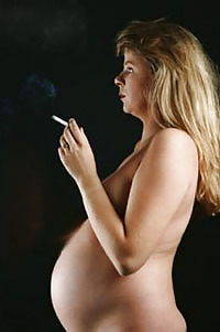 Pregnant  Smoking 3 pict gal