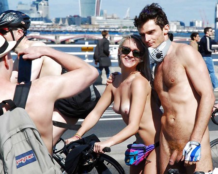 Naked bike ride cycling showing titis & pussies some cocks 2