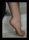 Pantyhose feet high heels