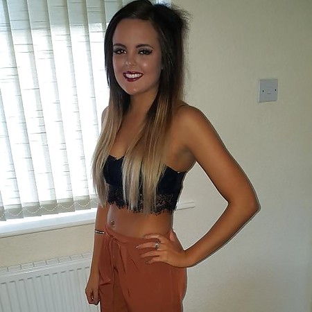 Cute Brunette teen chav Jessica from Bradford